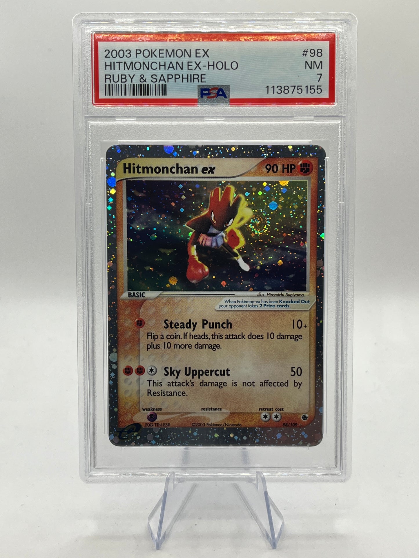 Hitmonchan ex PSA 7 - Ruby & Sapphire 2003
