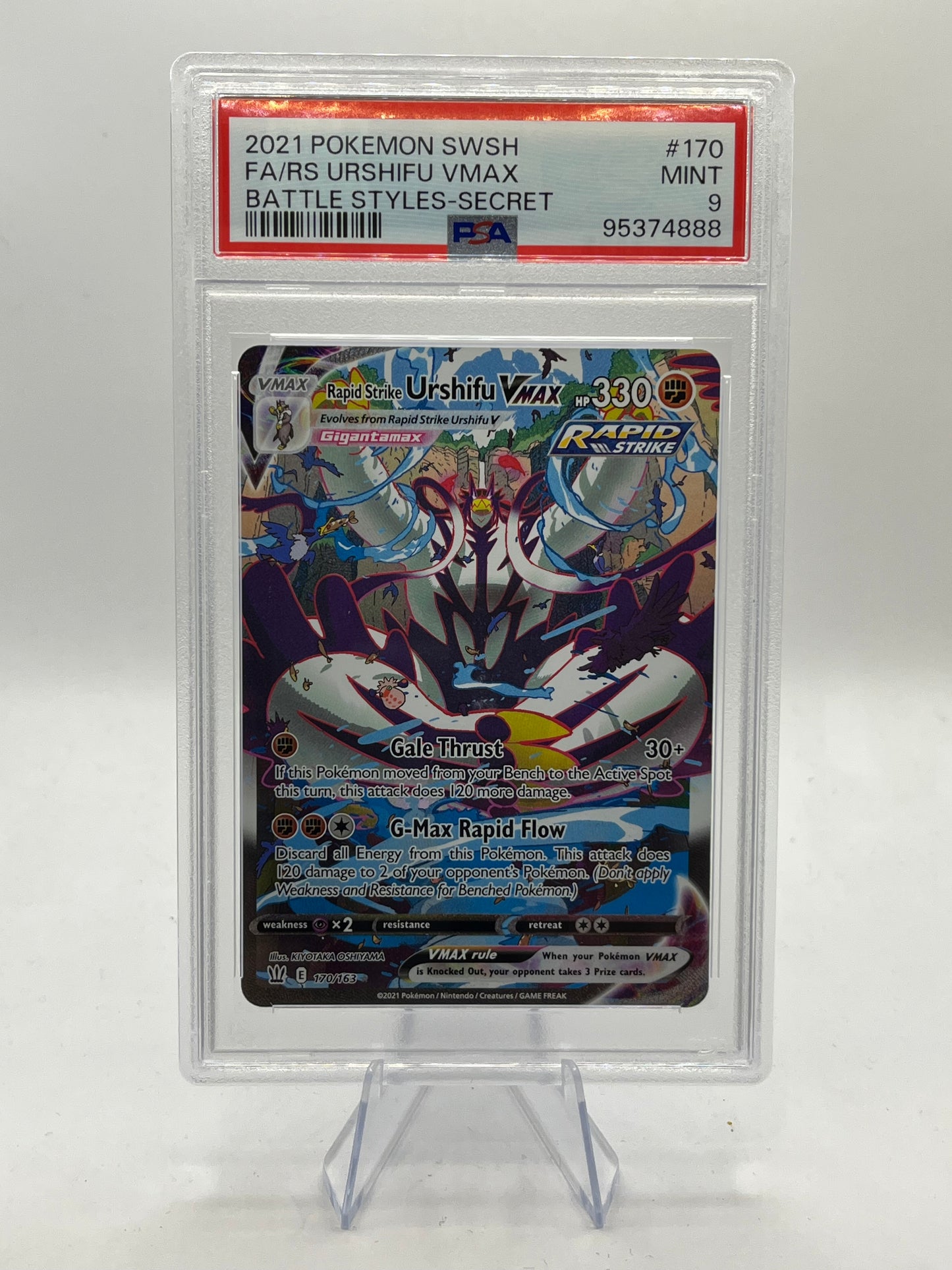 Urshifu Vmax Alt Art PSA 9 - Battle Styles 2021