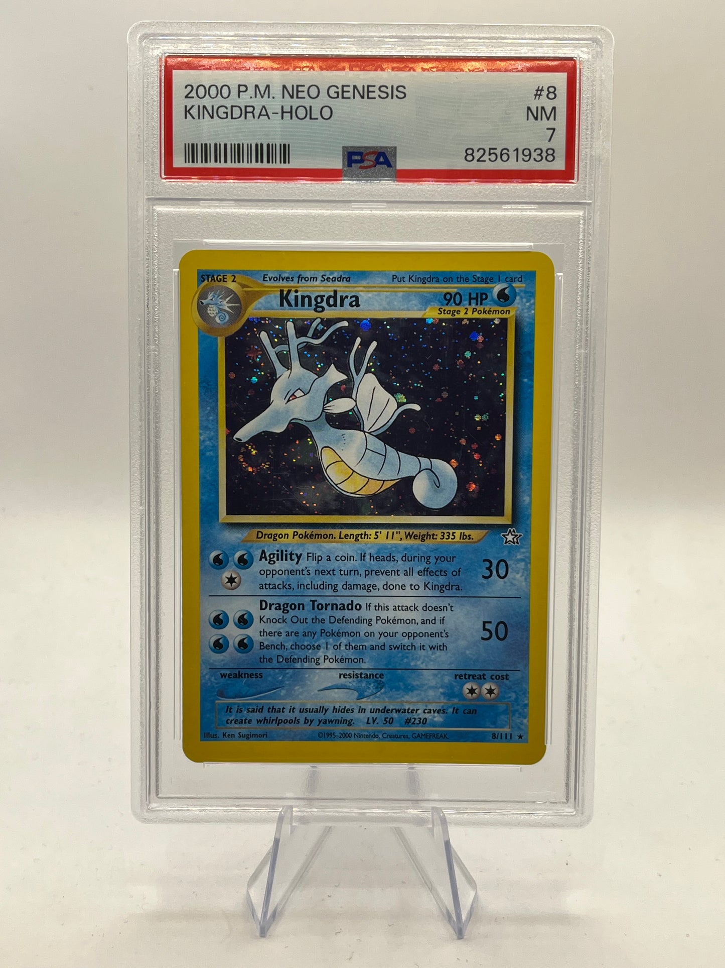 Kingdra Holo PSA 7 - Neo Genesis 2000