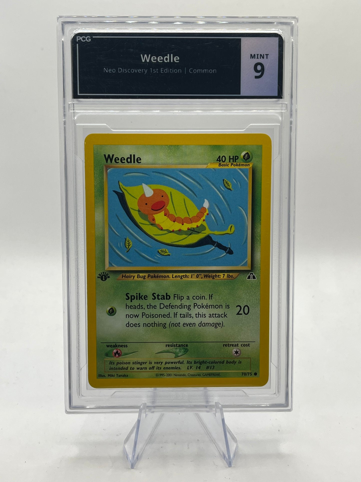 Weedle 1st Edition PCG 9 - Neo Discovery 2001