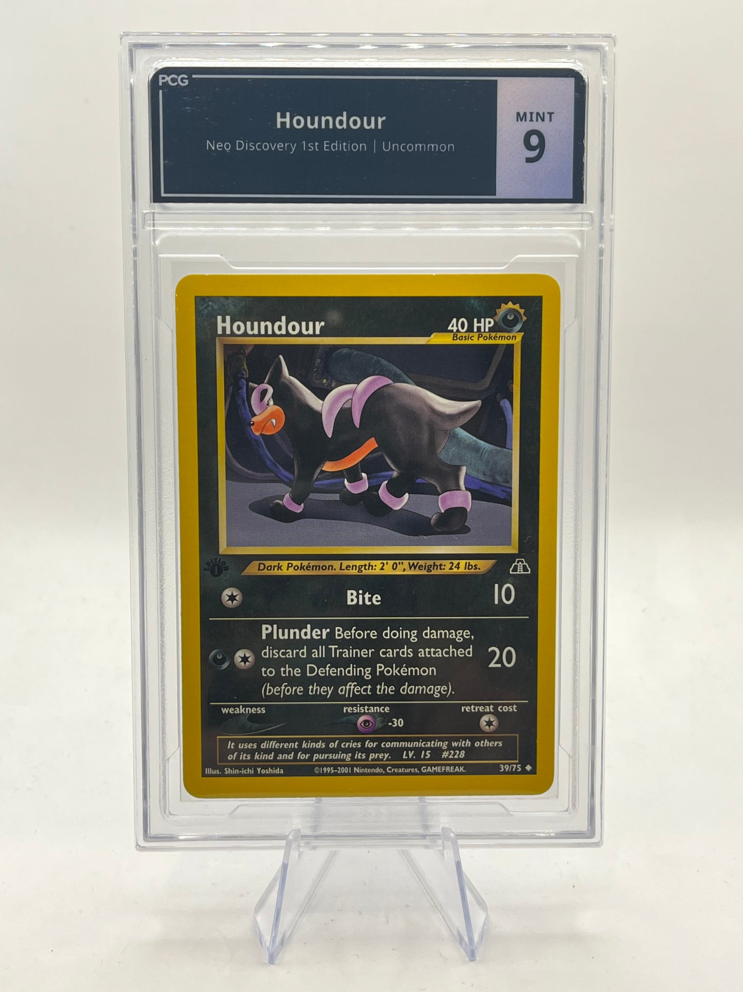 Houndour 1st Edition PCG 9 - Neo Discovery 2001