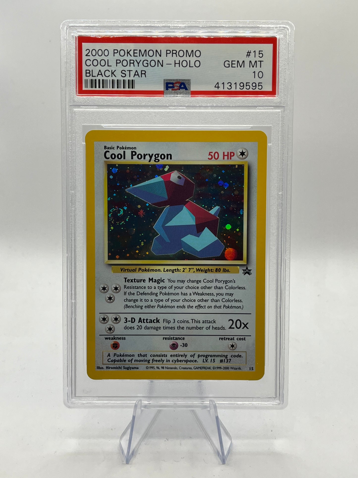 Cool Porygon Holo PSA 10 - Black Star Promo 2000