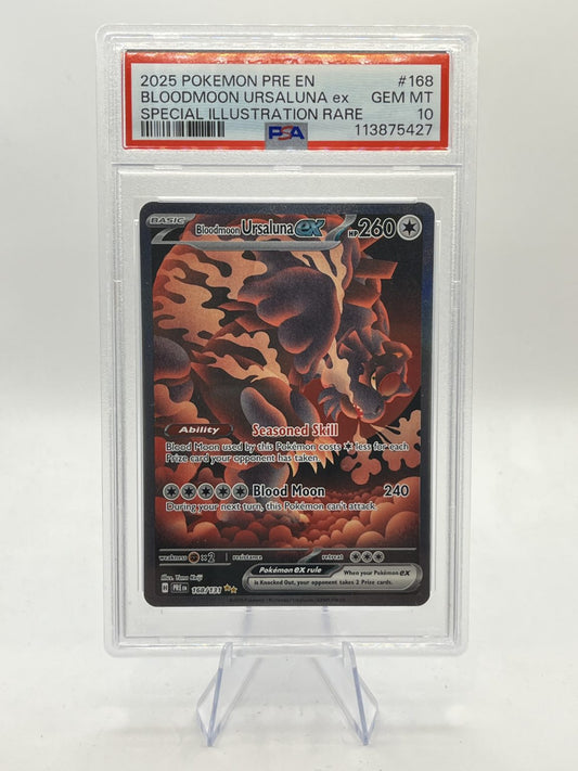Bloodmoon Ursaluna ex SIR PSA 10 - Pismatic Evolutions 2025