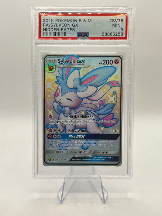 Sylveon GX Full Art Shiny PSA 9 - Hidden Fates 2019