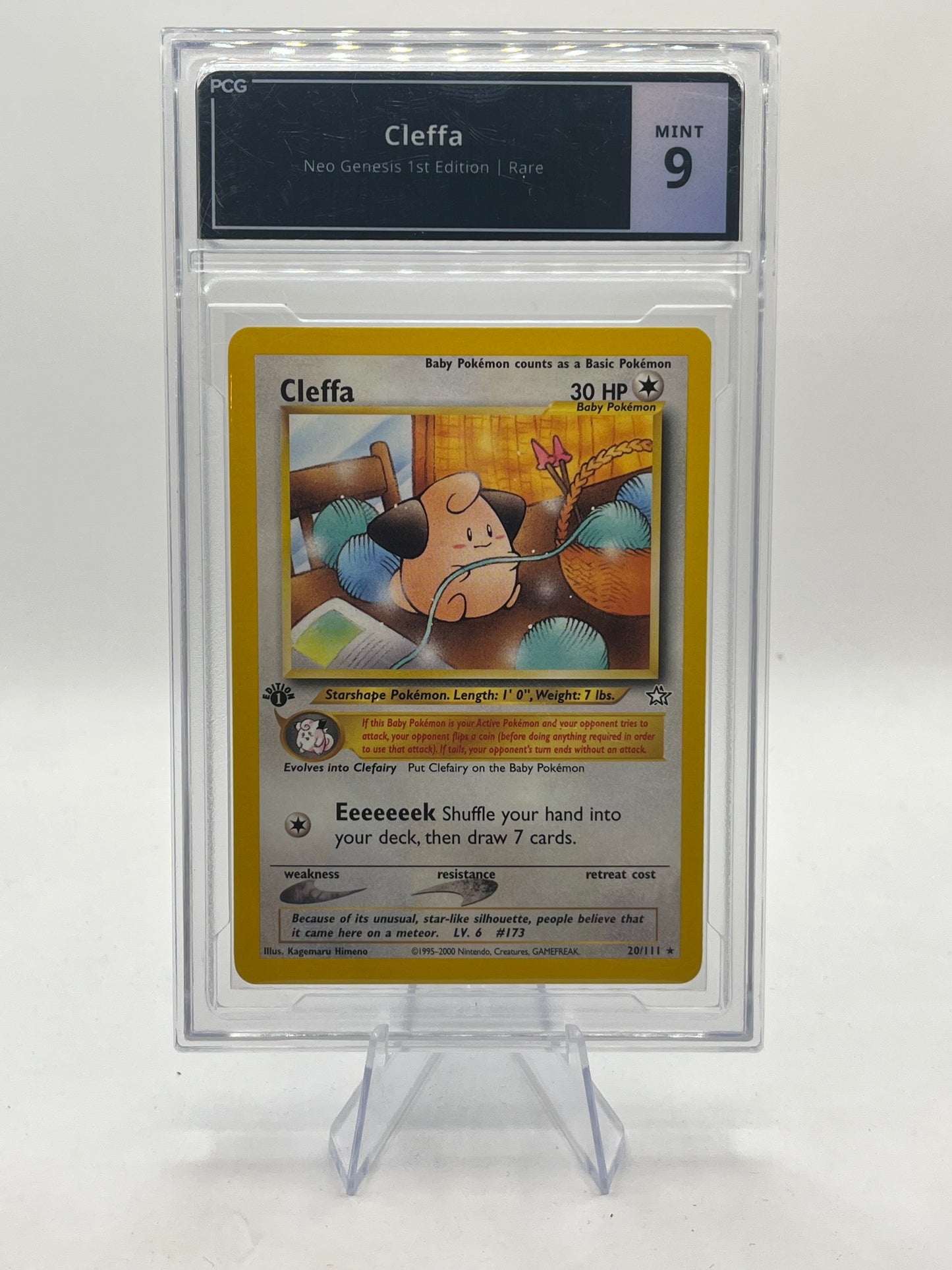 Cleffa 1st Edition PCG 9 - Neo Genesis 2000