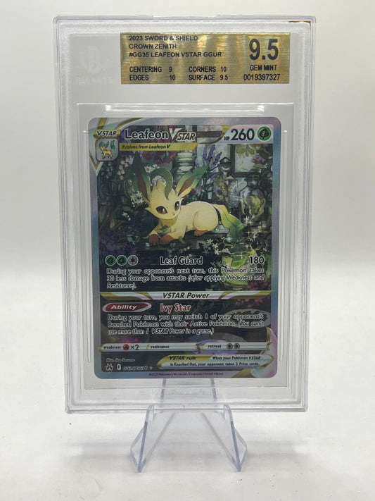 Leafeon Vstar BGS 9.5 - Crown Zenith Galarian Gallery 2023