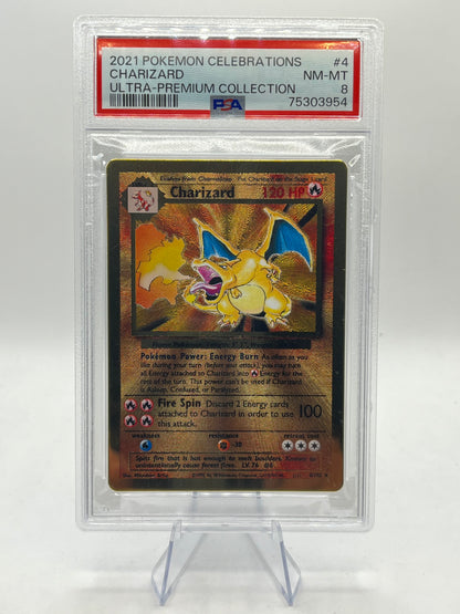Charizard Metal Card PSA 8 - Celebrations UPC Promo 2021