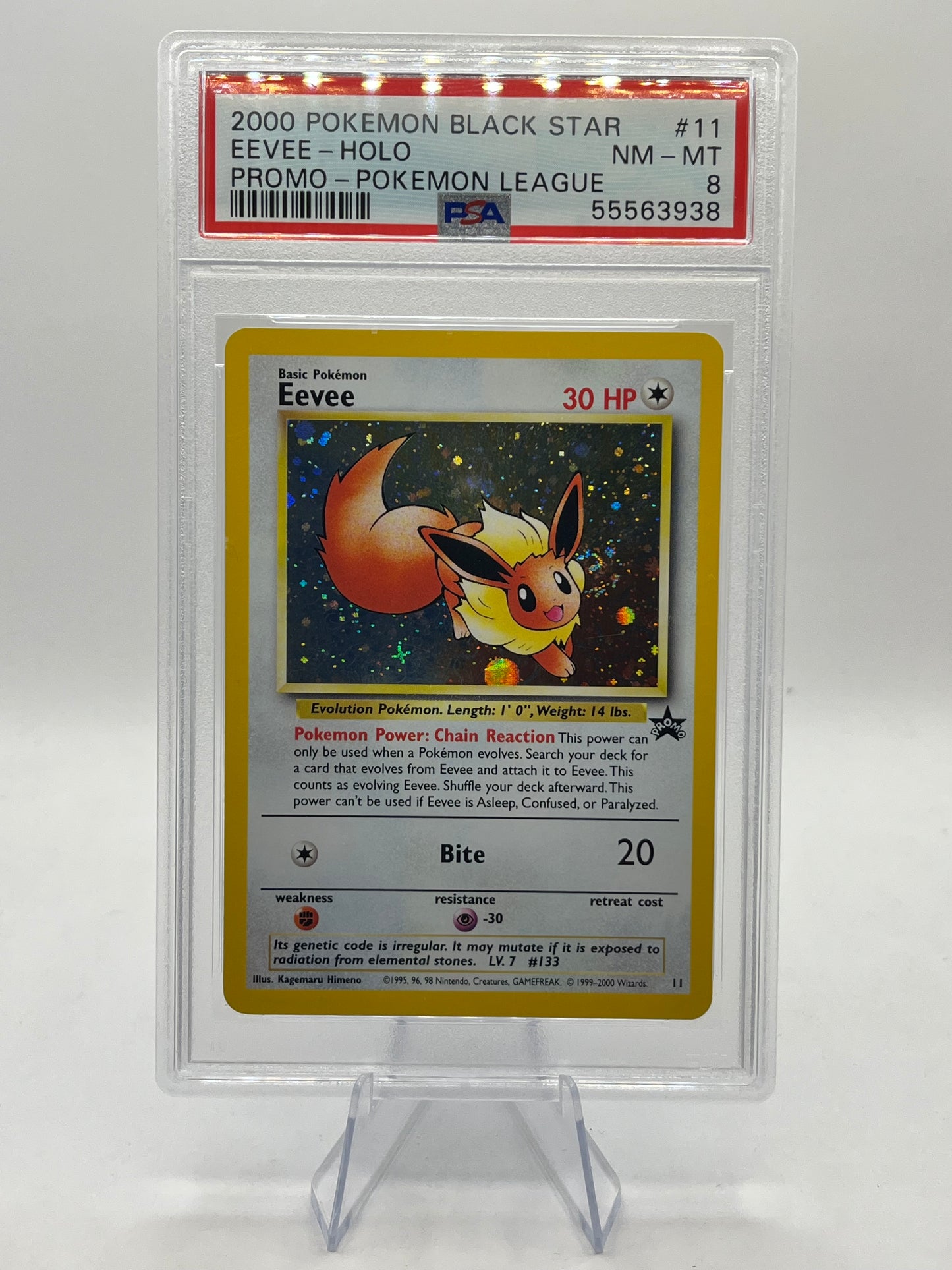 Eevee Holo PSA 8 - Black Star Promo 2000