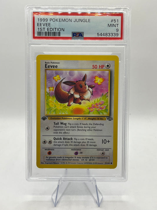 Eevee 1st Edition PSA 9 - Jungle 1999