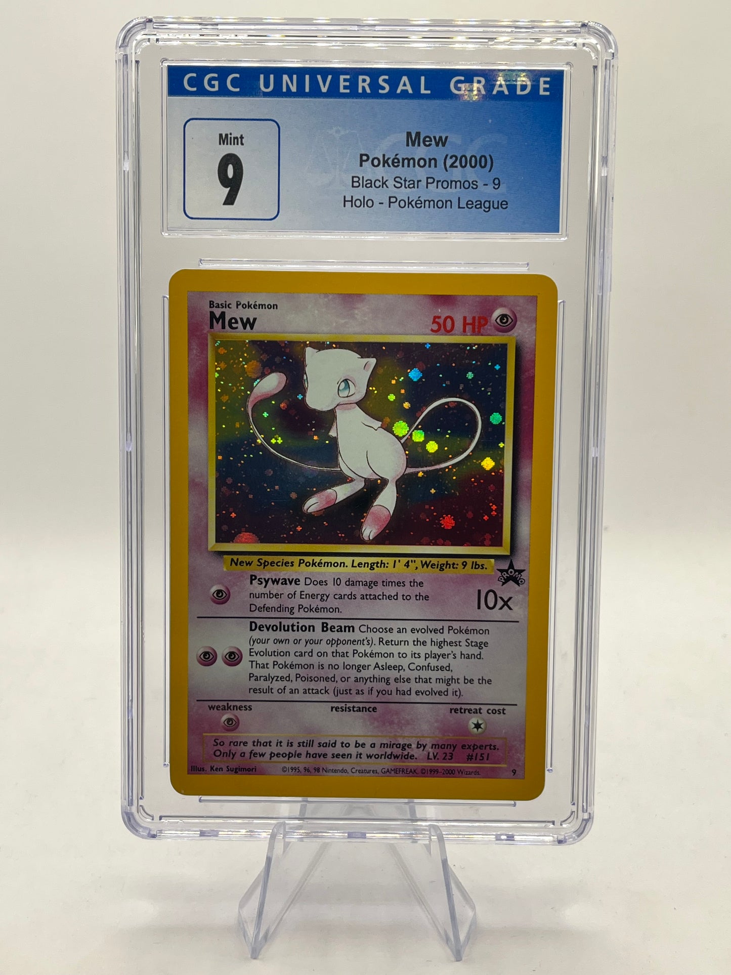 Mew Holo CGC 9 - Black Star Promo 2000
