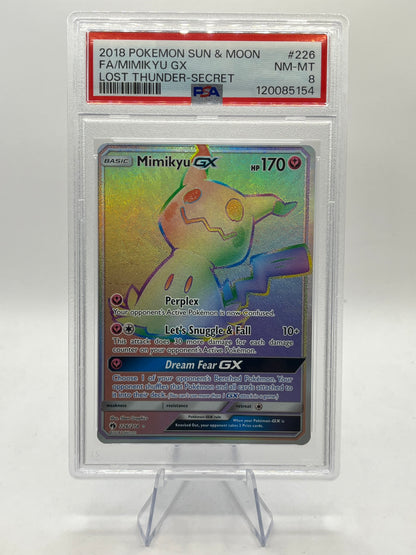 Mimikyu GX Hyper Rare PSA 8 - Lost Thunder 2018