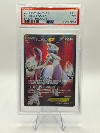 Mewtwo EX Full Art PSA 7 - XY Breakthrough 2015
