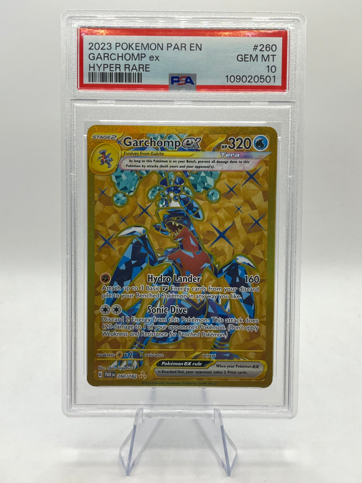 Garchomp ex Full Art PSA 10 - Paradox Rift 2023