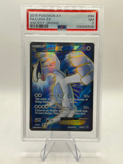Lugia EX Full Art PSA 7 - XY Ancient Origins 2015
