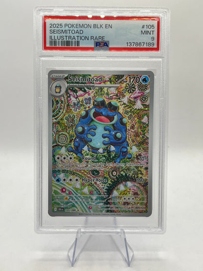 Seismitoad IR PSA 9 - Black Bolt 2025