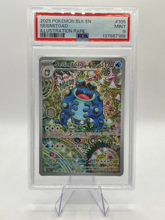 Seismitoad IR PSA 9 - Black Bolt 2025