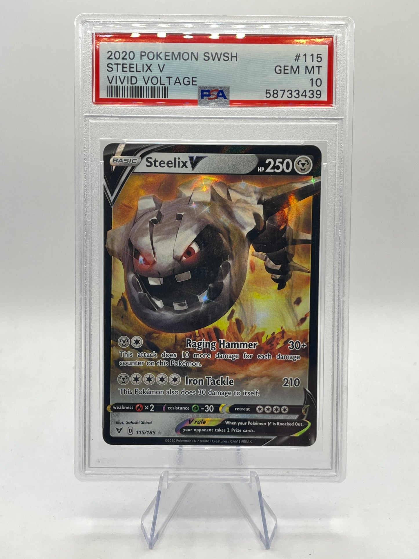 Steelix V PSA 10 - Vivid Voltage 2020