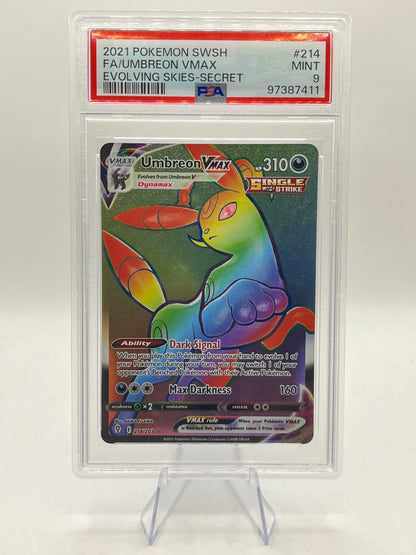 Umbreon Vmax Hyper Rare PSA 9 - Evolving Skies 2021