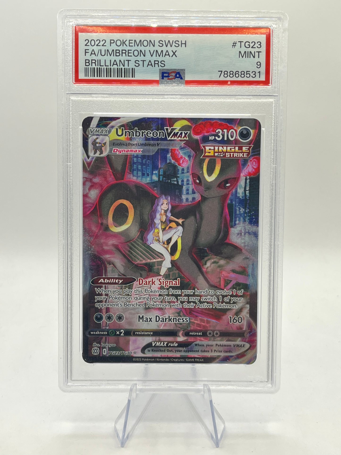 Umbreon Vmax PSA 9 - Brilliant Stars Trainer Gallery 2022