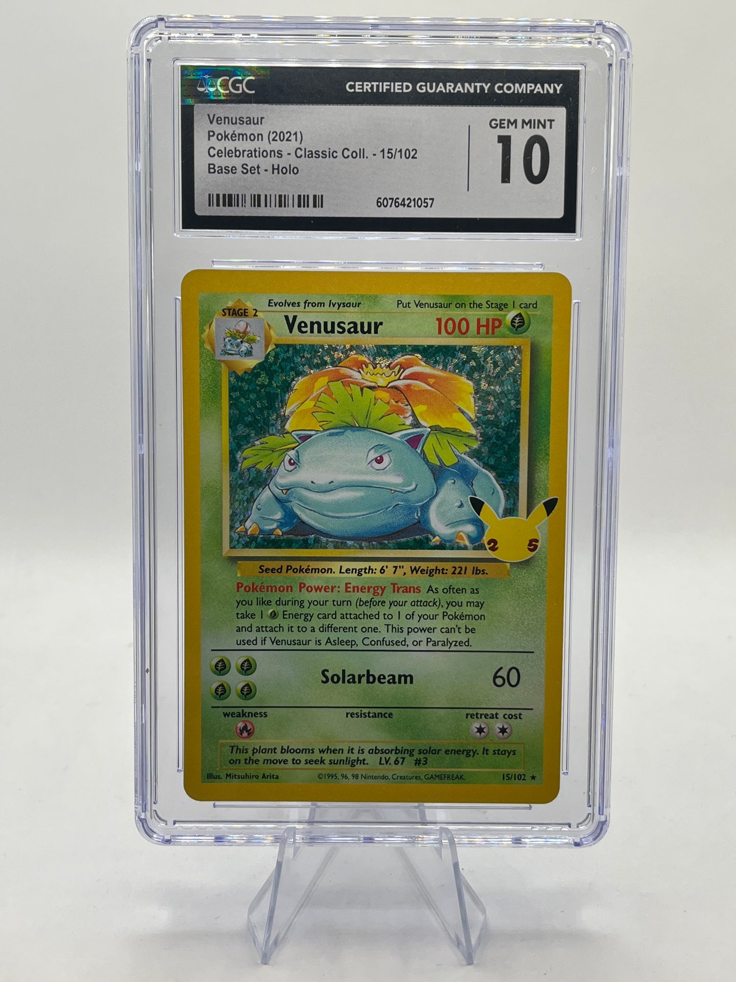 Venusaur Holo CGC 10 - Celebrations Classic Collection 2021