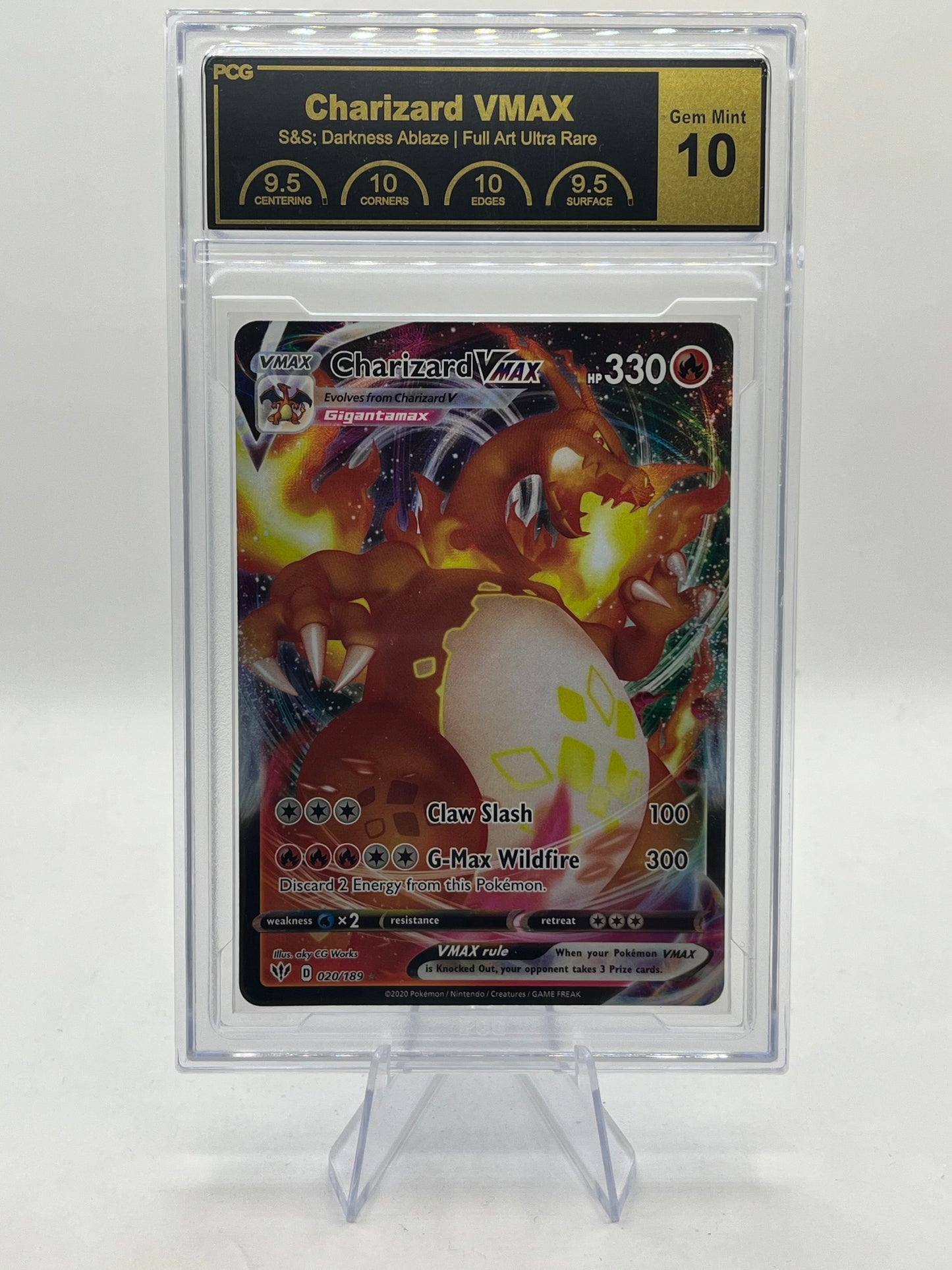 Charizard Vmax Full Art PCG 10 - Darkness Ablaze 2020