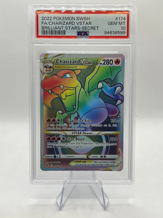 Charizard Vstar Full Art PSA 10 - Brilliant Stars 2022