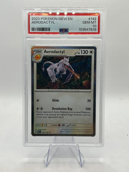 Aerodactyl Holo PSA 10 - Pokemon 151 2023
