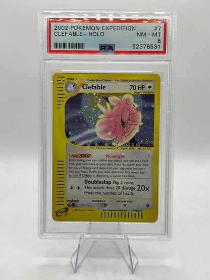 Clefable Holo PSA 8 - Expedition 2002