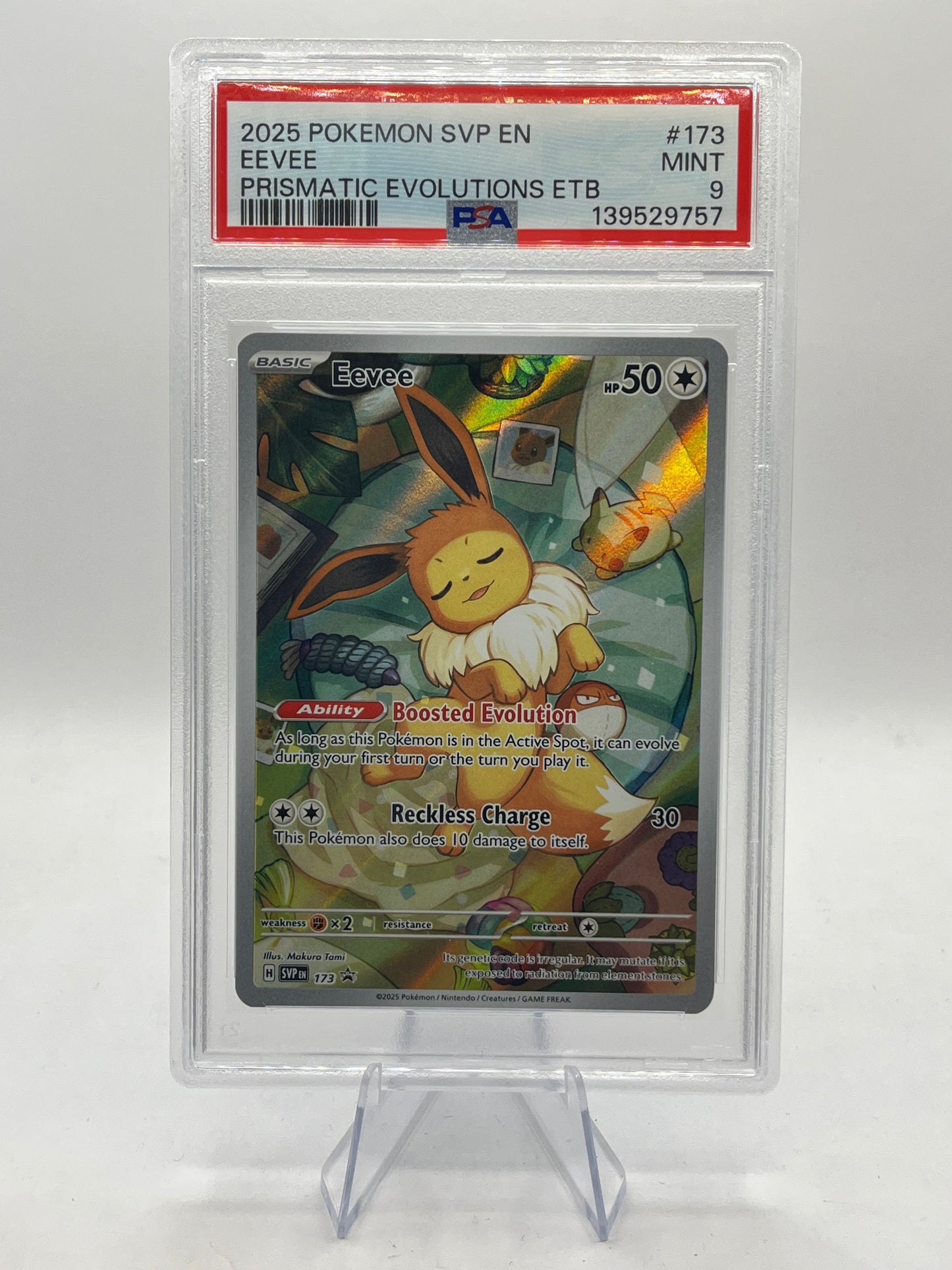 Eevee ETB Promo PSA 9 - Prismatic Evolutions 2025