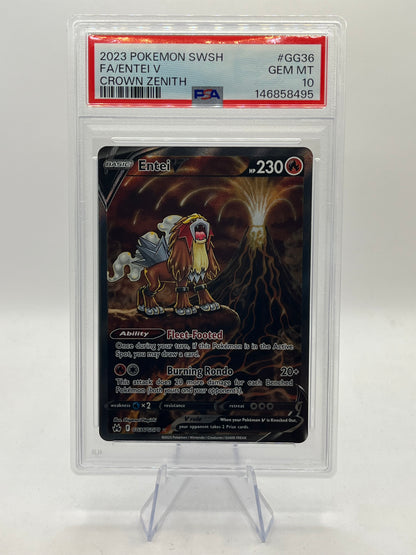 Entei V PSA 10 - Crown Zenith Galarian Gallery 2023