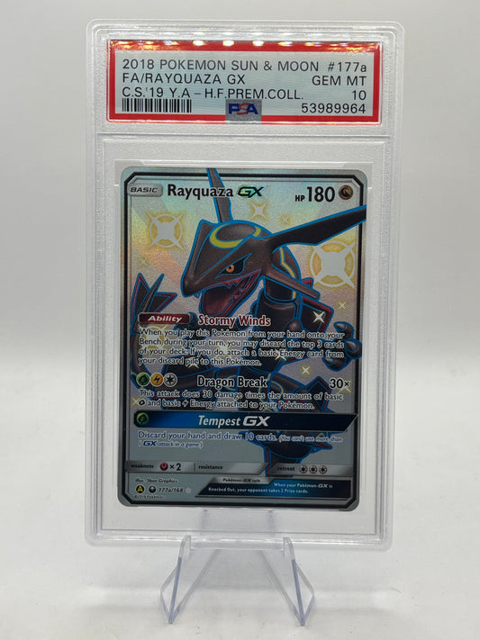 Rayquaza GX Alt Art PSA 10 - Celestial Storm Promo 2018