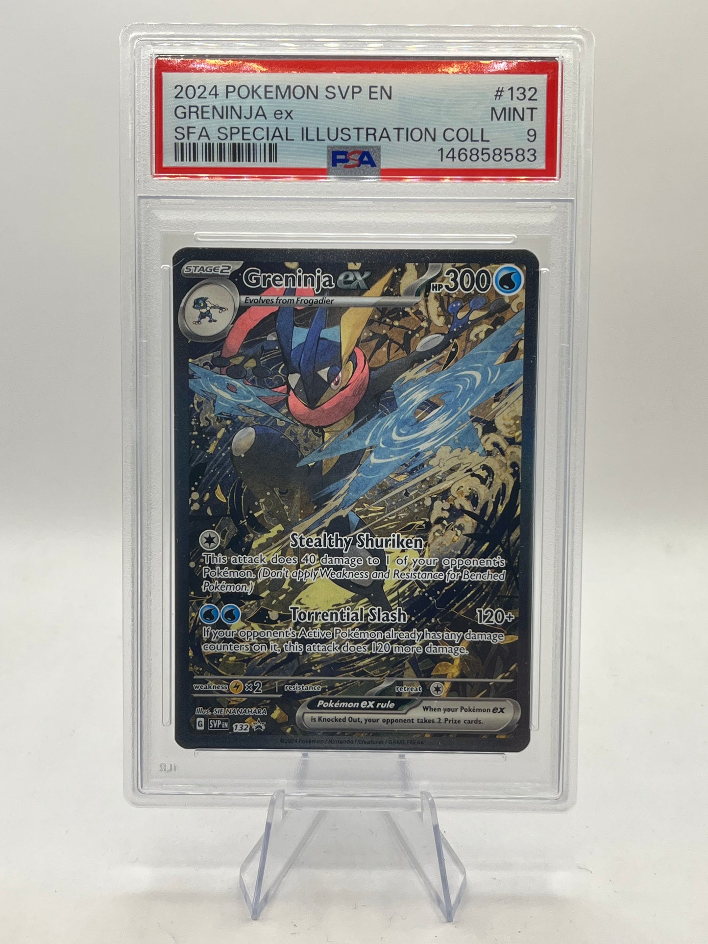 Greninja EX Alt Art PSA 9 - Scarlet & Violet Promo 2024