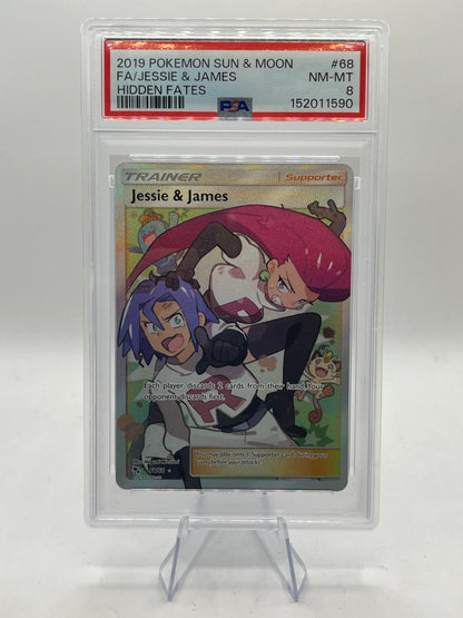 Jessie & James Full Art PSA 9 - Hidden Fates 2019