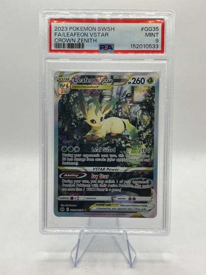 Leafeon VSTAR Full Art PSA 9 - Crown Zenith 2023