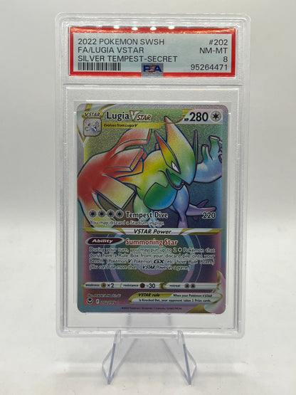 Lugia VSTAR Hyper Rare PSA 8 - Silver Tempest 2022