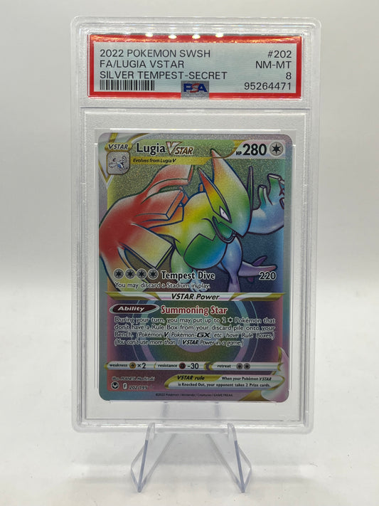 Lugia VSTAR Hyper Rare PSA 8 - Silver Tempest 2022