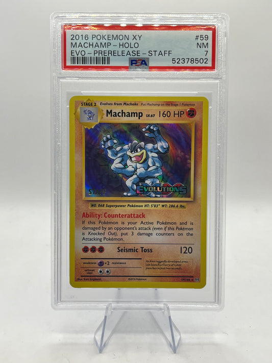 Machamp (Staff Prerelease) PSA 7 - XY Promos 2016