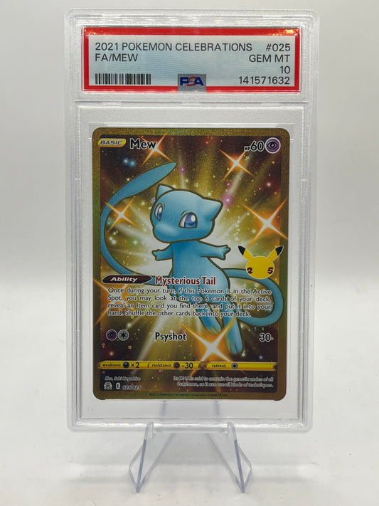 Mew Full Art PSA 10 - Celebrations 2021