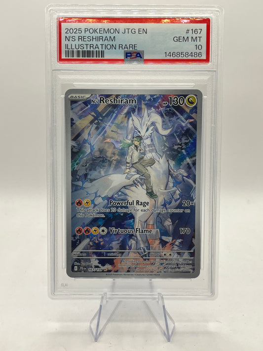 N's Reshiram IR PSA 10 - Journey Together 2025