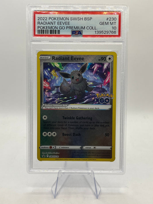 Radiant Eevee PSA 10 - Pokemon Go Premium Collection Promo 2022