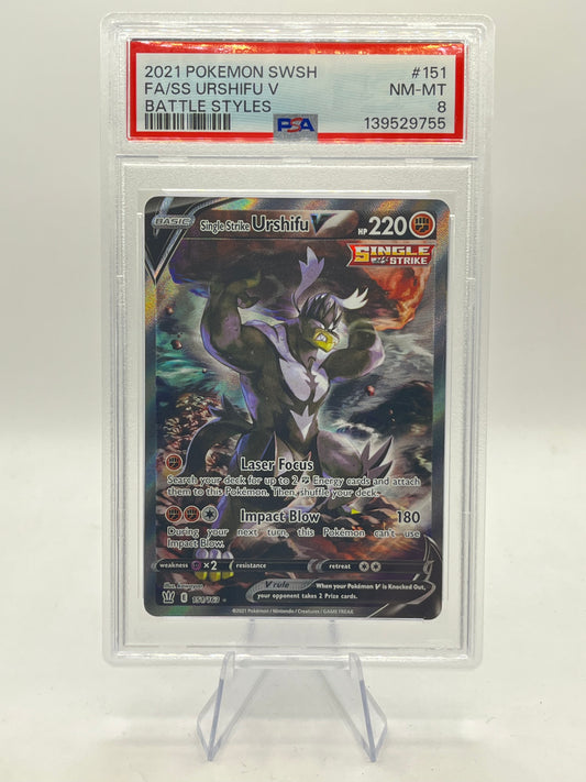 Single Strike Urshifu V Alt Art PSA 8 - Battle Styles 2021