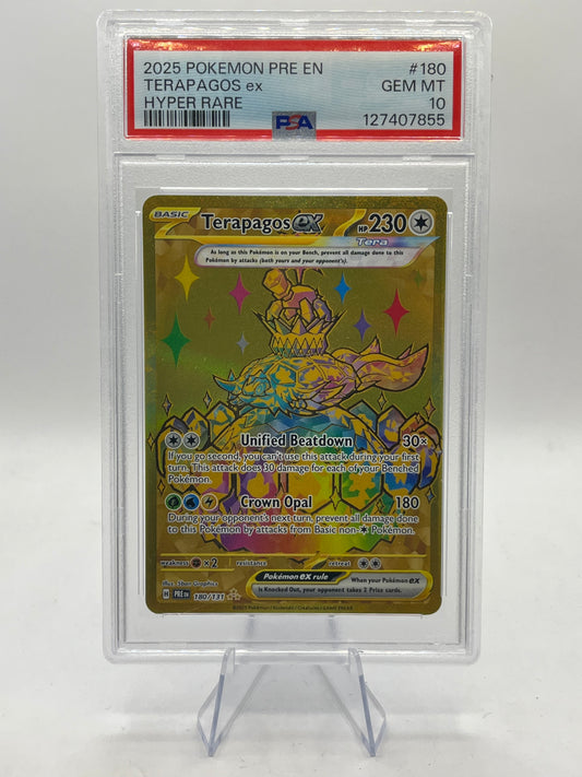 Terapagos ex Gold PSA 10 - Prismatic Evolutions 2025