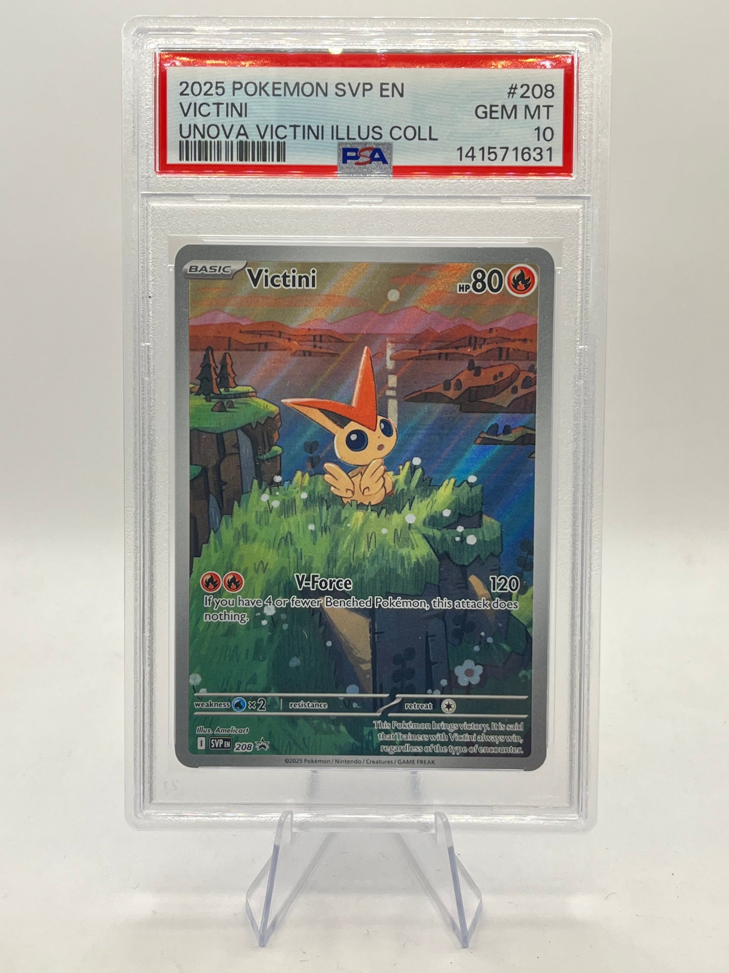 Victini PSA 10 - Illustration Collection Promo 2025