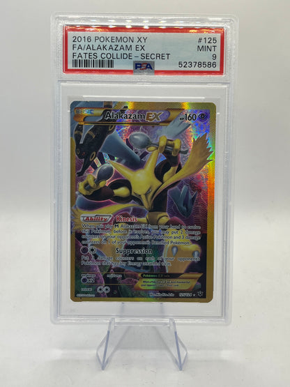 Alakazam EX Full Art Secret Rare PSA 9 - XY Fates Collide 2016
