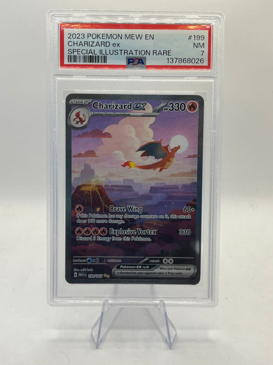 Charizard ex SIR PSA 7 - Pokemon 151 2023