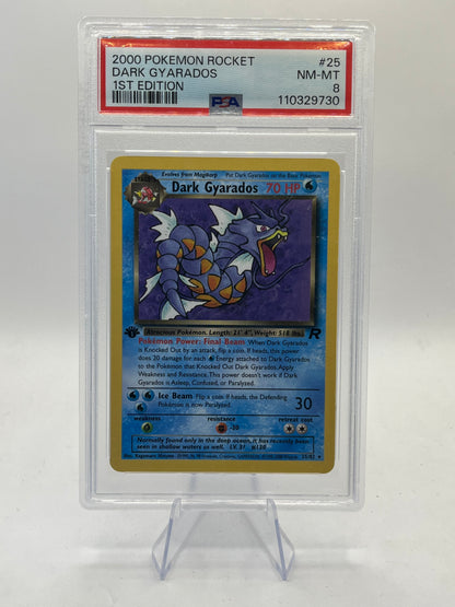 Dark Gyarados 1st Edition PSA 8 - Team Rocket 2000