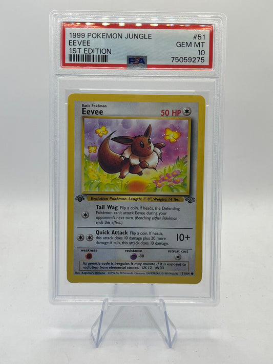 Eevee 1st Edition PSA 10 - Jungle 1999