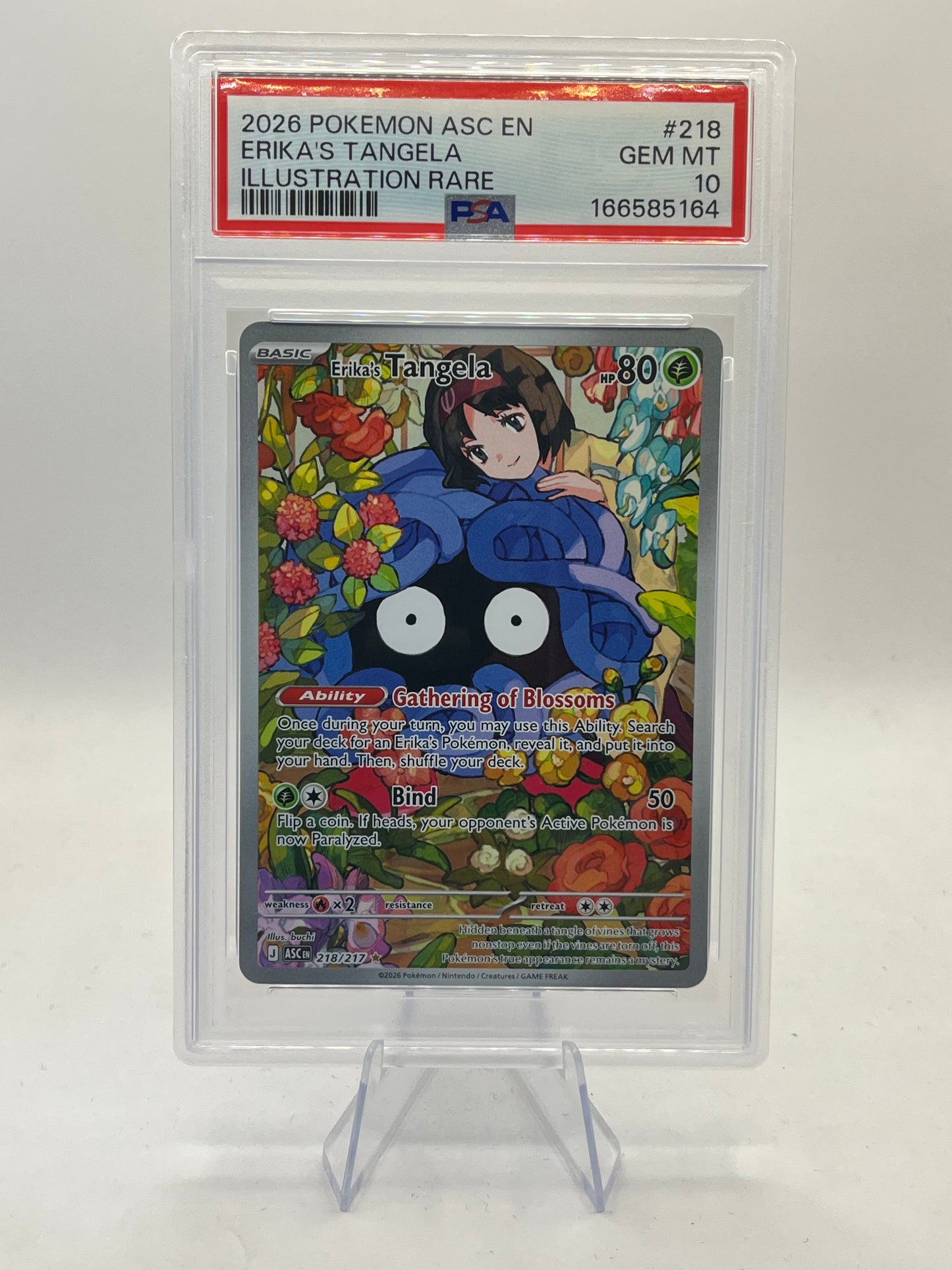 Erika's Tangela IR PSA 10 - Ascended Heroes 2026
