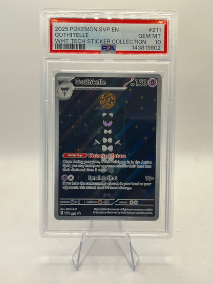 Gothitelle IR PSA 10 - White Flare Tech Sticker Promo 2025