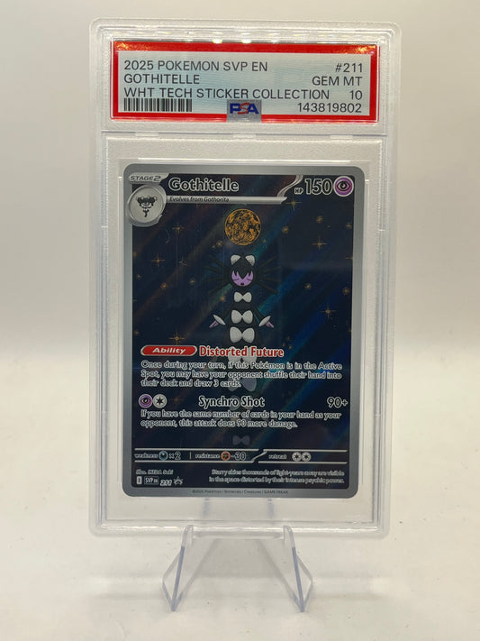 Gothitelle IR PSA 10 - White Flare Tech Sticker Promo 2025